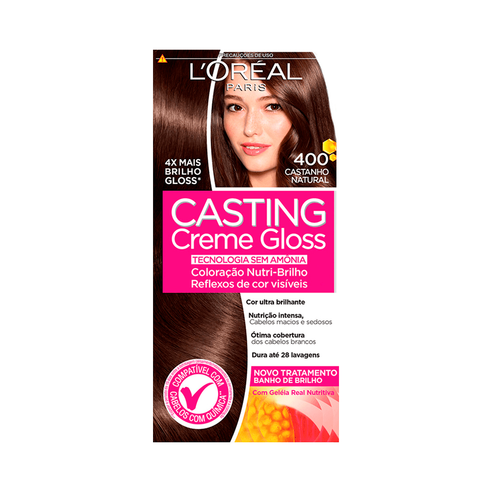 Coloração Casting Gloss 400 Castanho Natural
