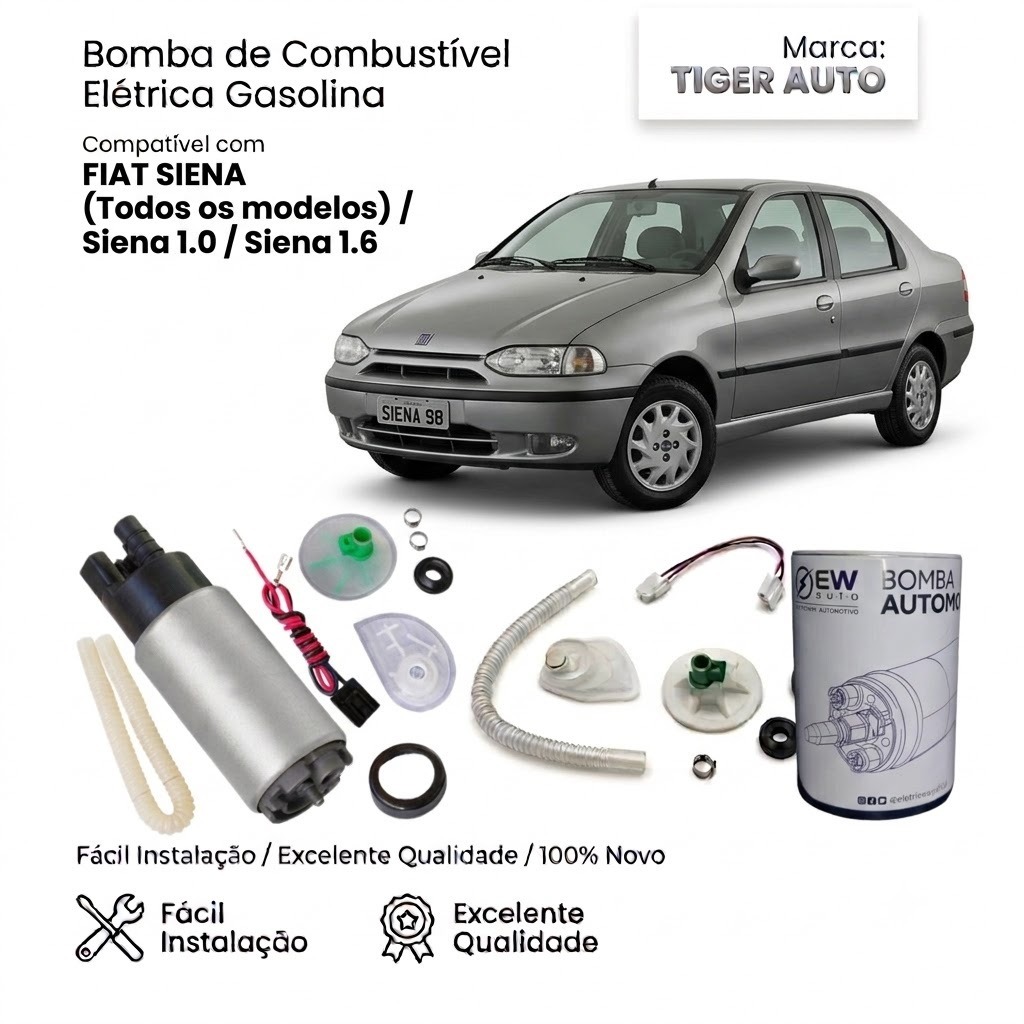 Bomba Combustivel Siena 1.0/1.6 MPI DE 1997 ATÉ 2004
