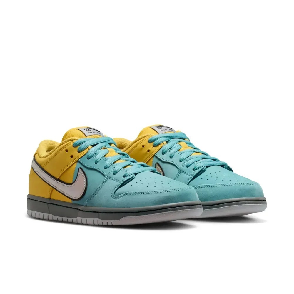 Nike SB Dunk Low Pro Lightning Denim Turquoise — 38 / 39 / 40 / 41 / 42 / 43, Novo