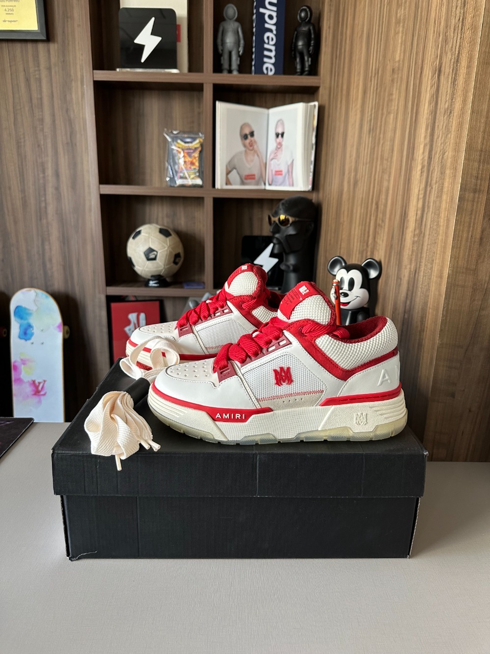 Amiri MA-1 White Red — 40, Novo