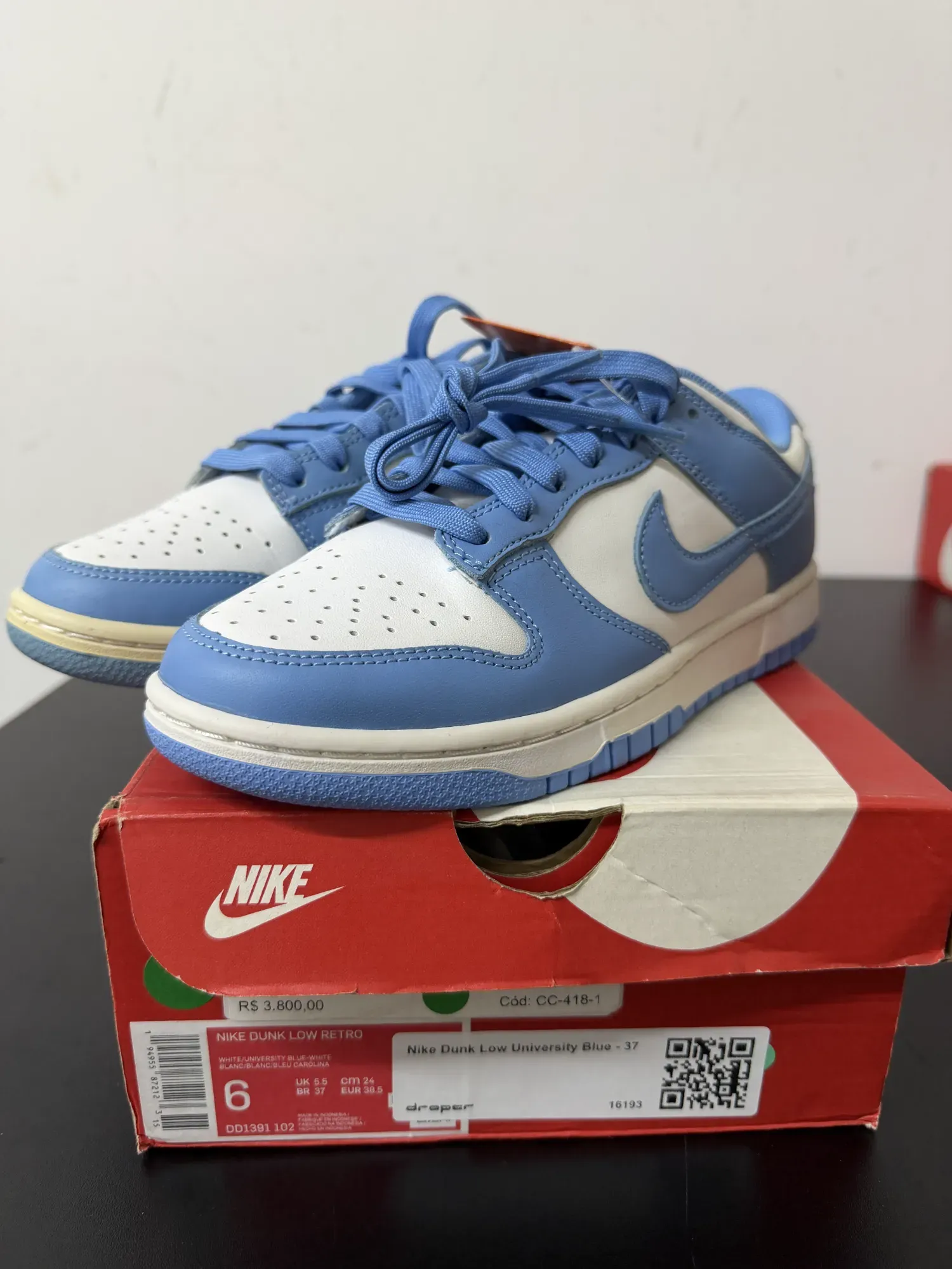 Foto 4 de Nike Dunk Low University Blue — 37, Novo