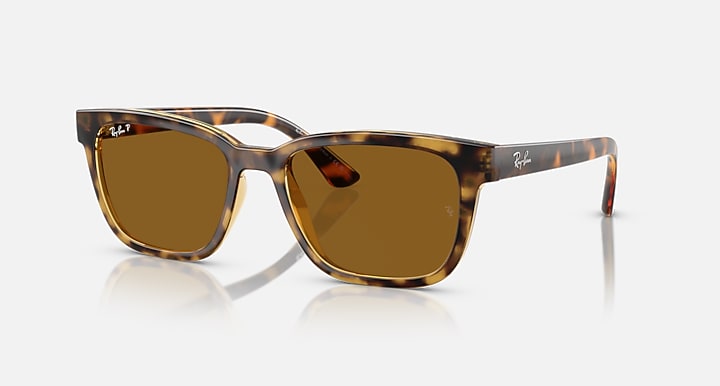 Ray-Ban Óculos De Sol Rb4448 Polarizado - Quadro Havana-escuro Lente Marrom 56-19