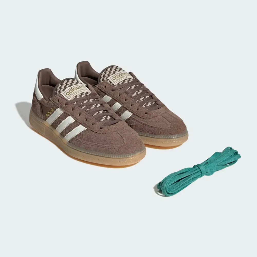 adidas Handball Spezial Earth Strata Off White Khaki Three — 34, Novo