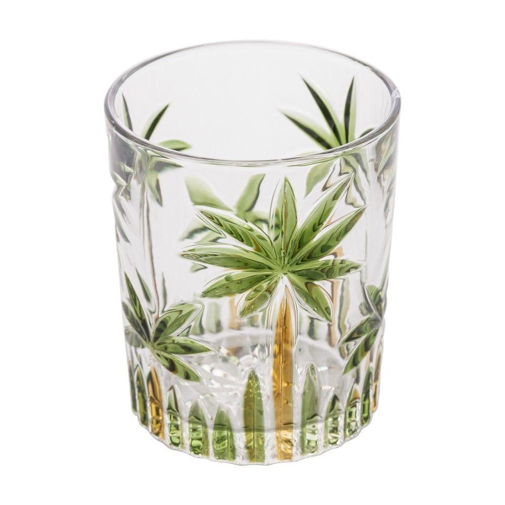 Foto 2 de Conjunto 6 Copos De Cristal 340ml Palm Tree Handpaint Wolff