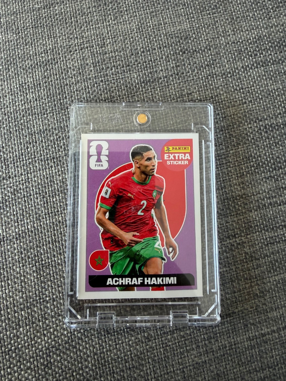 Figurinha Panini Achraf Hakimi Roxo Legend FIFA World Cup 2026 — Único, Novo