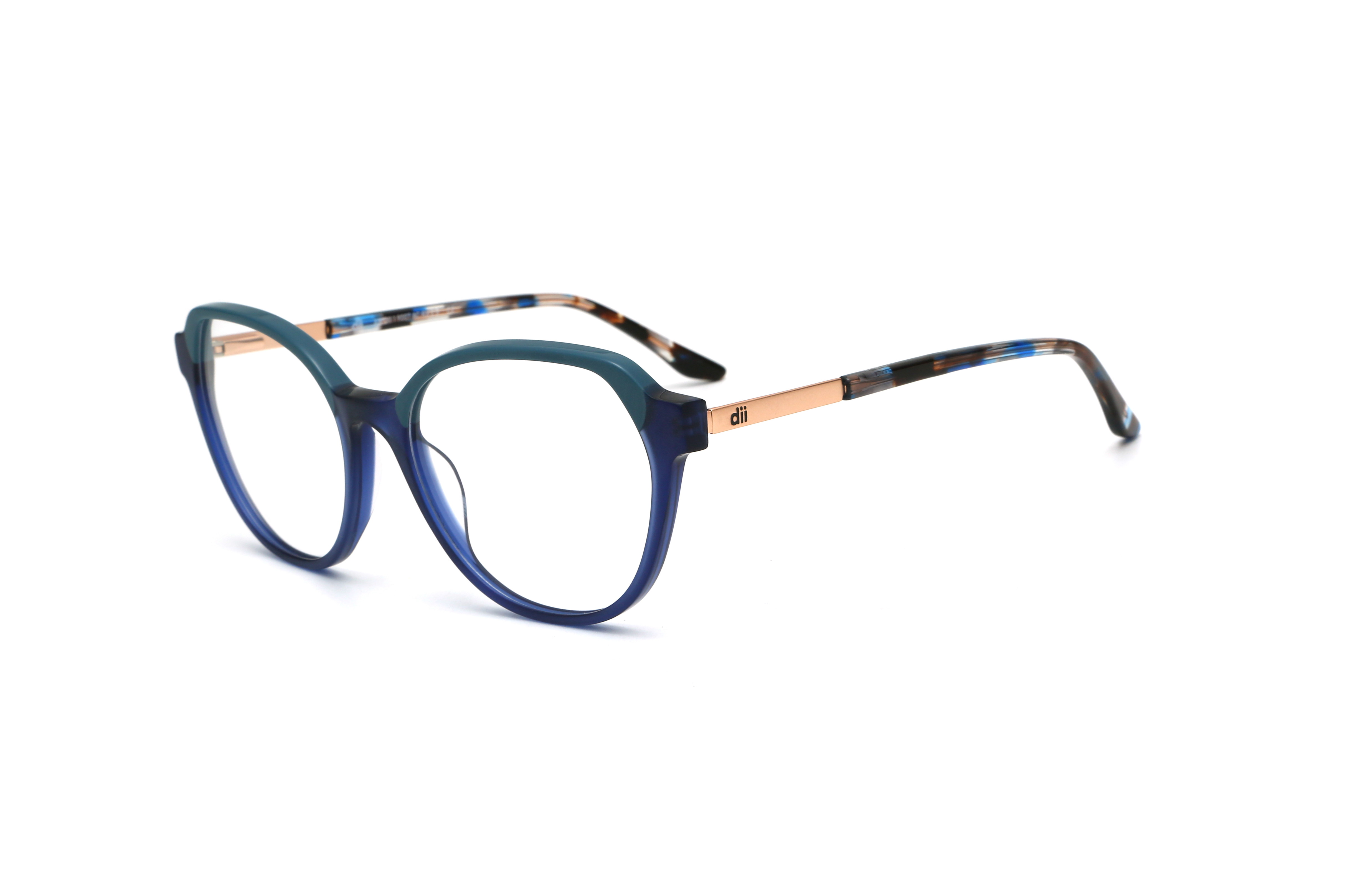 Armação para Óculos de Grau Feminino Dii Collection 9007 Azul Armação para Óculos de Grau Feminino Dii Collection 9007 A