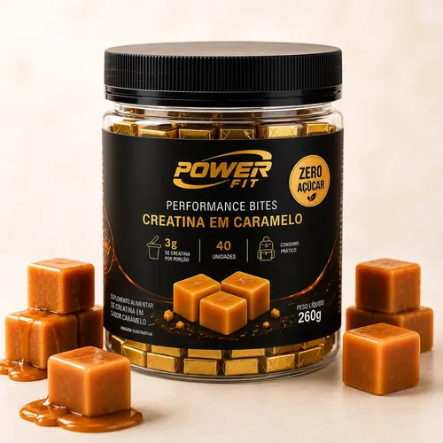 Creatina Em Caramelo 40un Suplemento Academia Fitness Caramelo