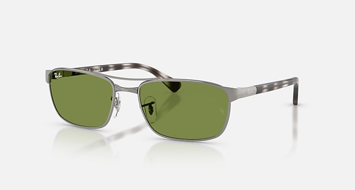 Ray-Ban Óculos De Sol Rb3778 - Quadro Cinza Havana Lente Verde 57-18