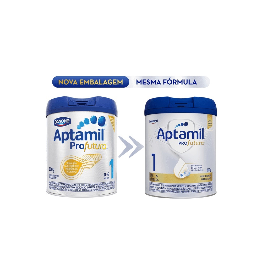 Foto 2 de Fórmula Infantil Aptamil Profutura 1 Danone Lata de 800g