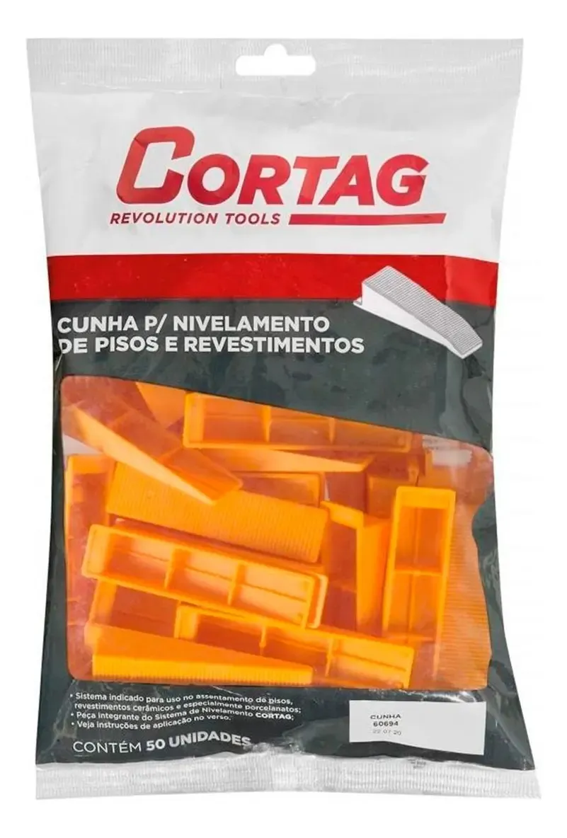 60694 - CUNHA NIVELAMENTO CORTAG - PACOTE COM 50 PEÇAS
