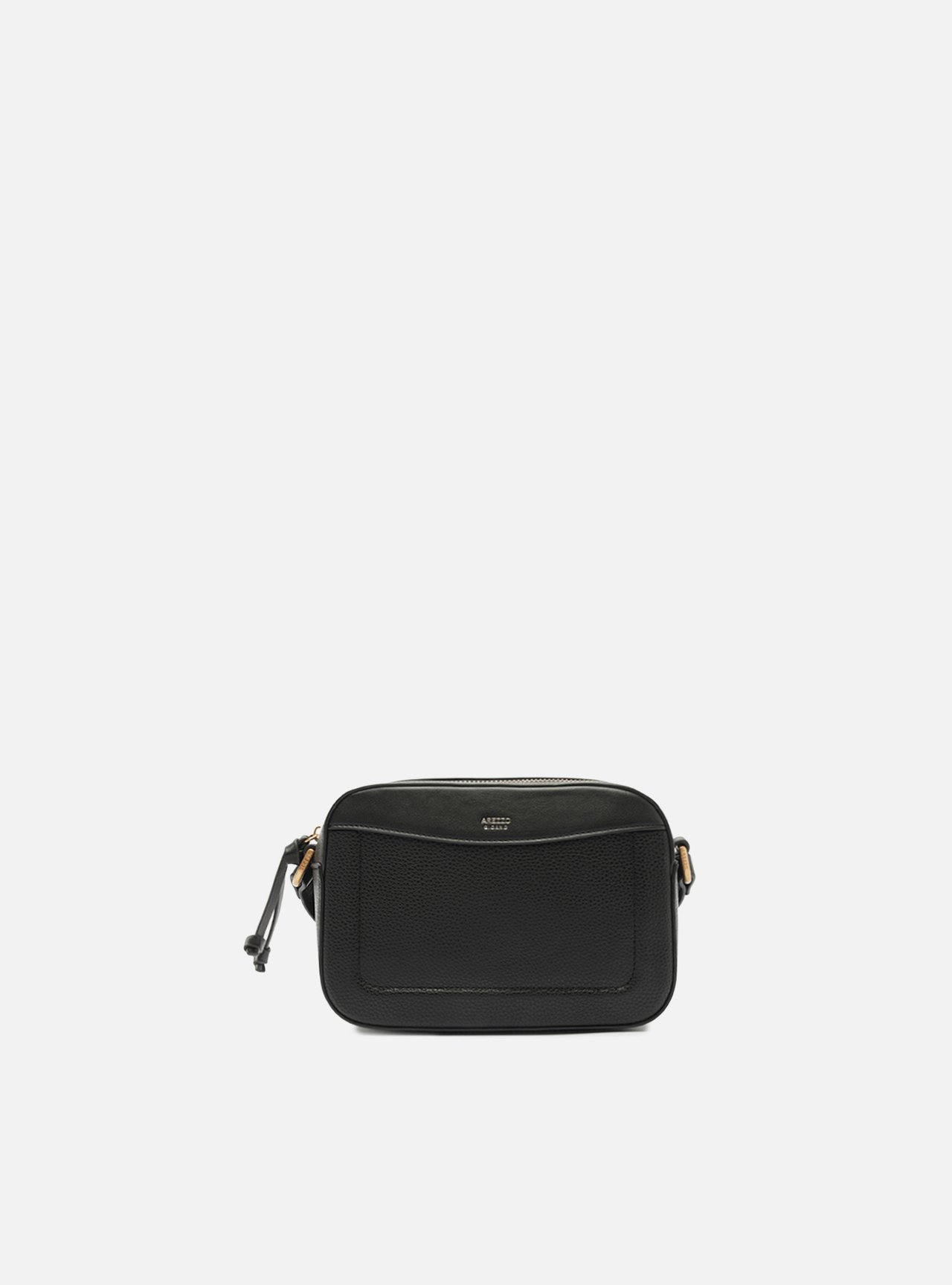 Bolsa Tiracolo Branca Pequena Granulada Metais