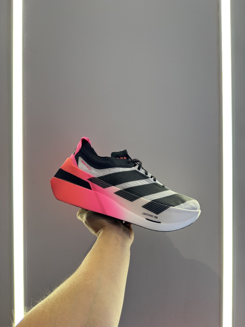 adidas Adizero Dropset Elite Dash Grey Night Grey Solar Turbo — 42, Novo