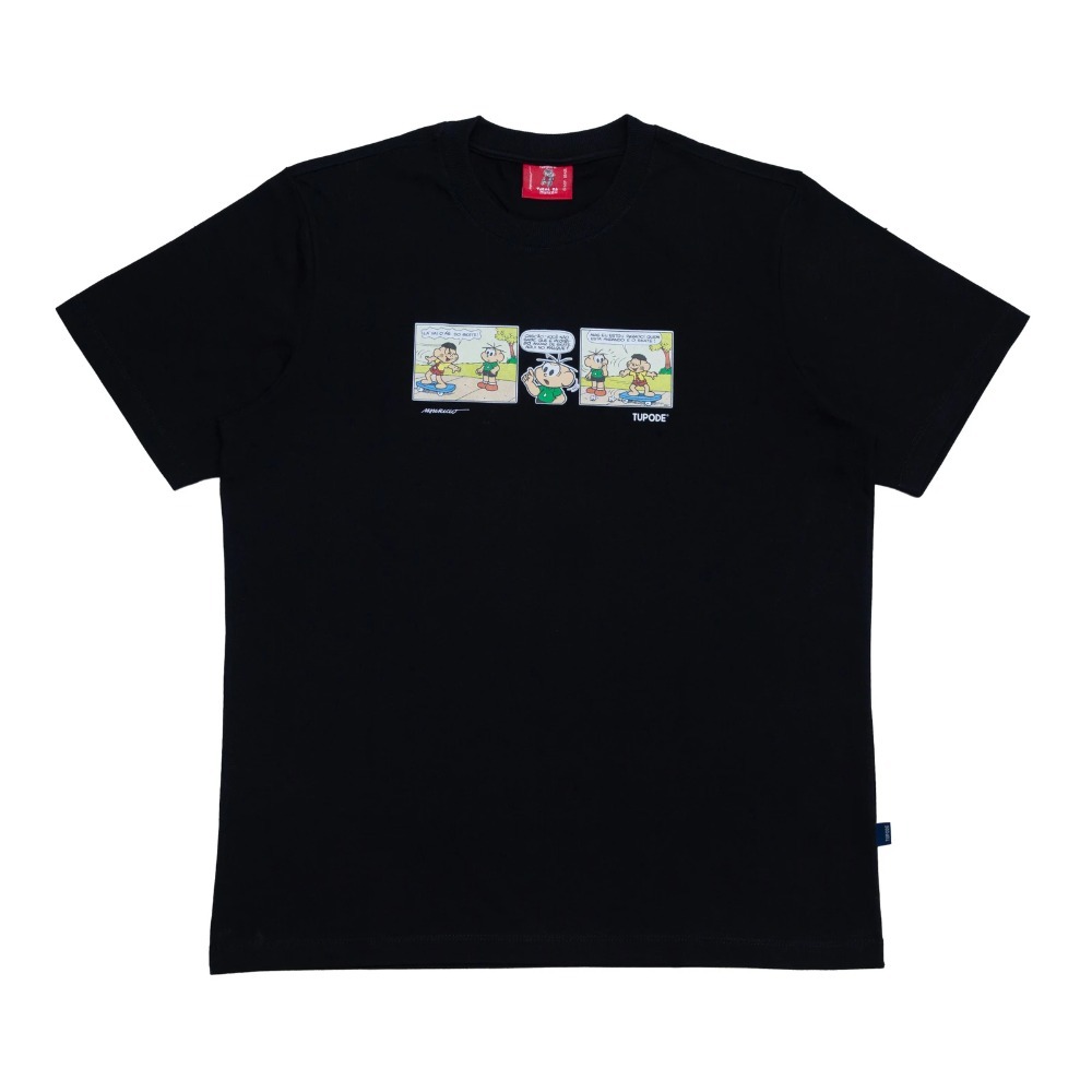 Turma da Mônica x TUPODE Camiseta Melhol Histolia SK8 Preto — P / M / G / XG / XXG, Novo