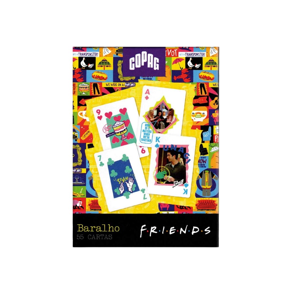 Jogo de Cartas Baralho Friends 55 Cartas Copag - 34603.