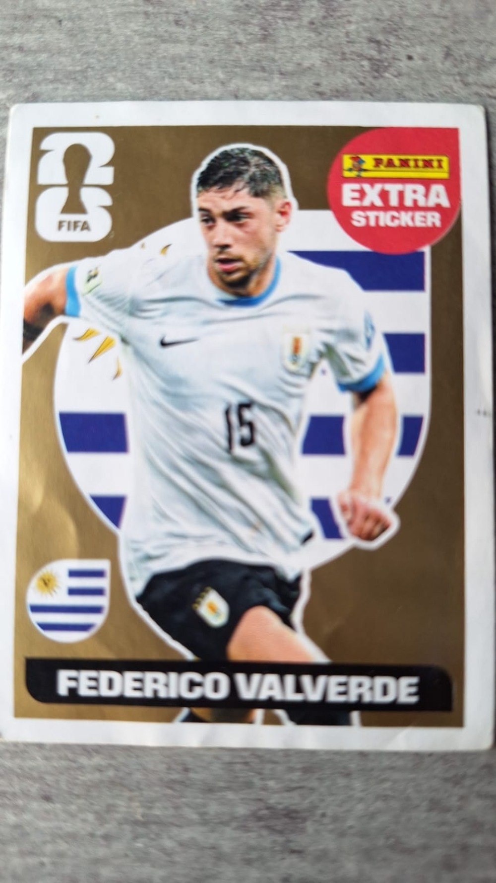 Figurinha Panini Federico Valverde Legend Ouro FIFA World Cup 2026 — Near Mint, Novo