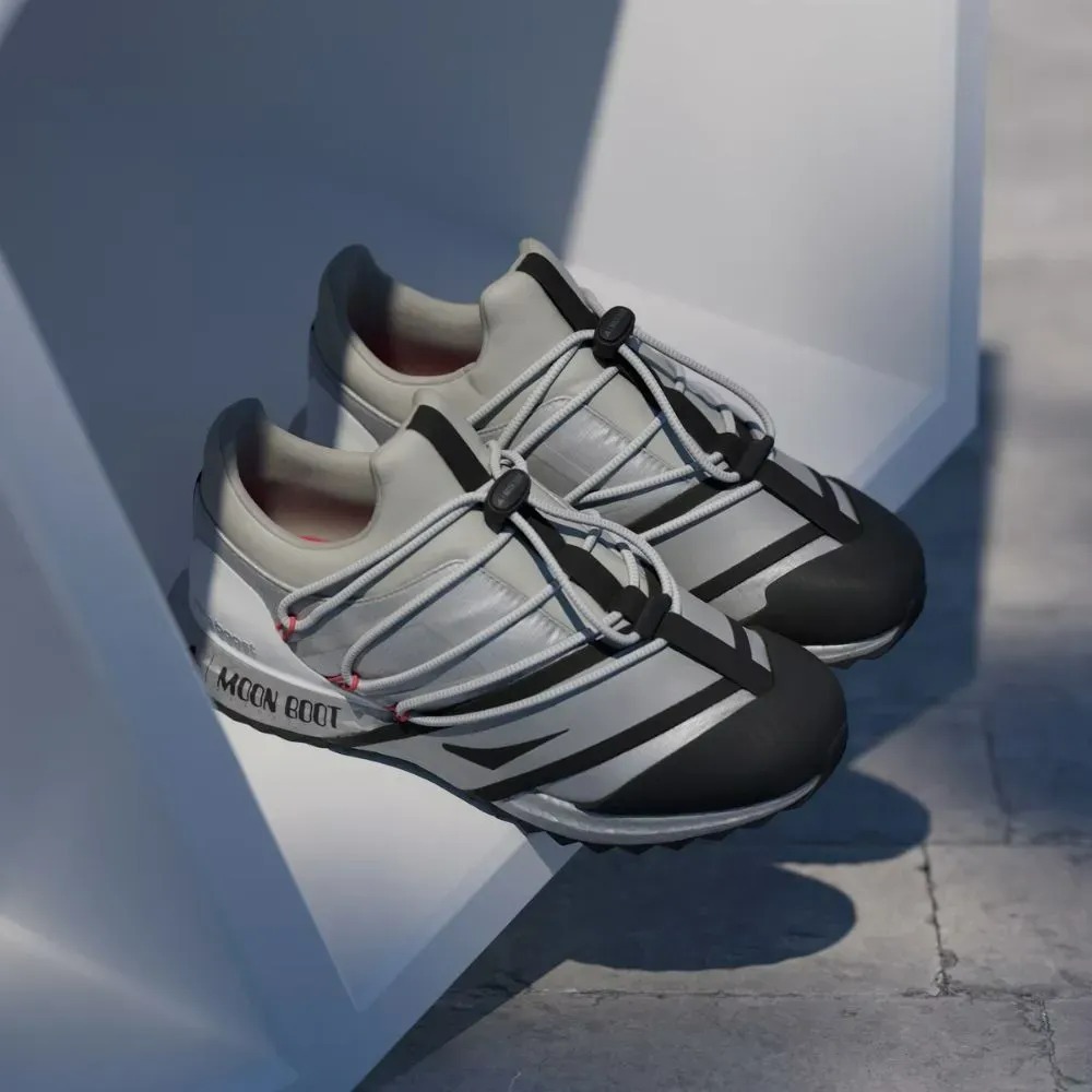 Moon Boot x adidas Ultraboost 1.0 Silver Metallic Core Black Semi Lucid Red — 37 / 38 / 39 / 40 / 42 / 43, Novo