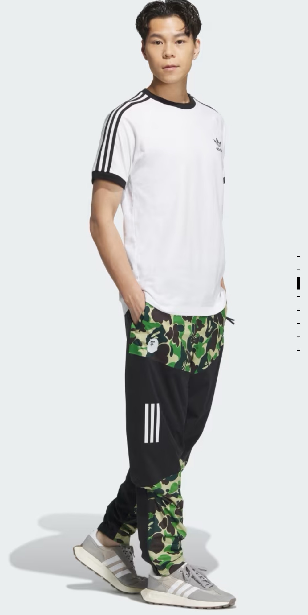BAPE x adidas Calça Golf Wind.RDY Black — G, Novo