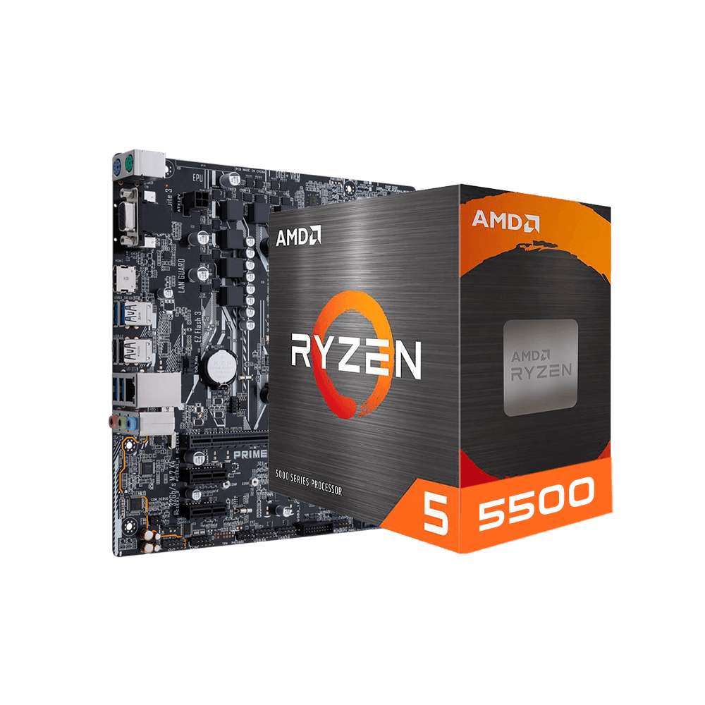 Kit Upgrade AMD Ryzen 5 5500, Placa Mãe A520M, Neologic - NLI84565
