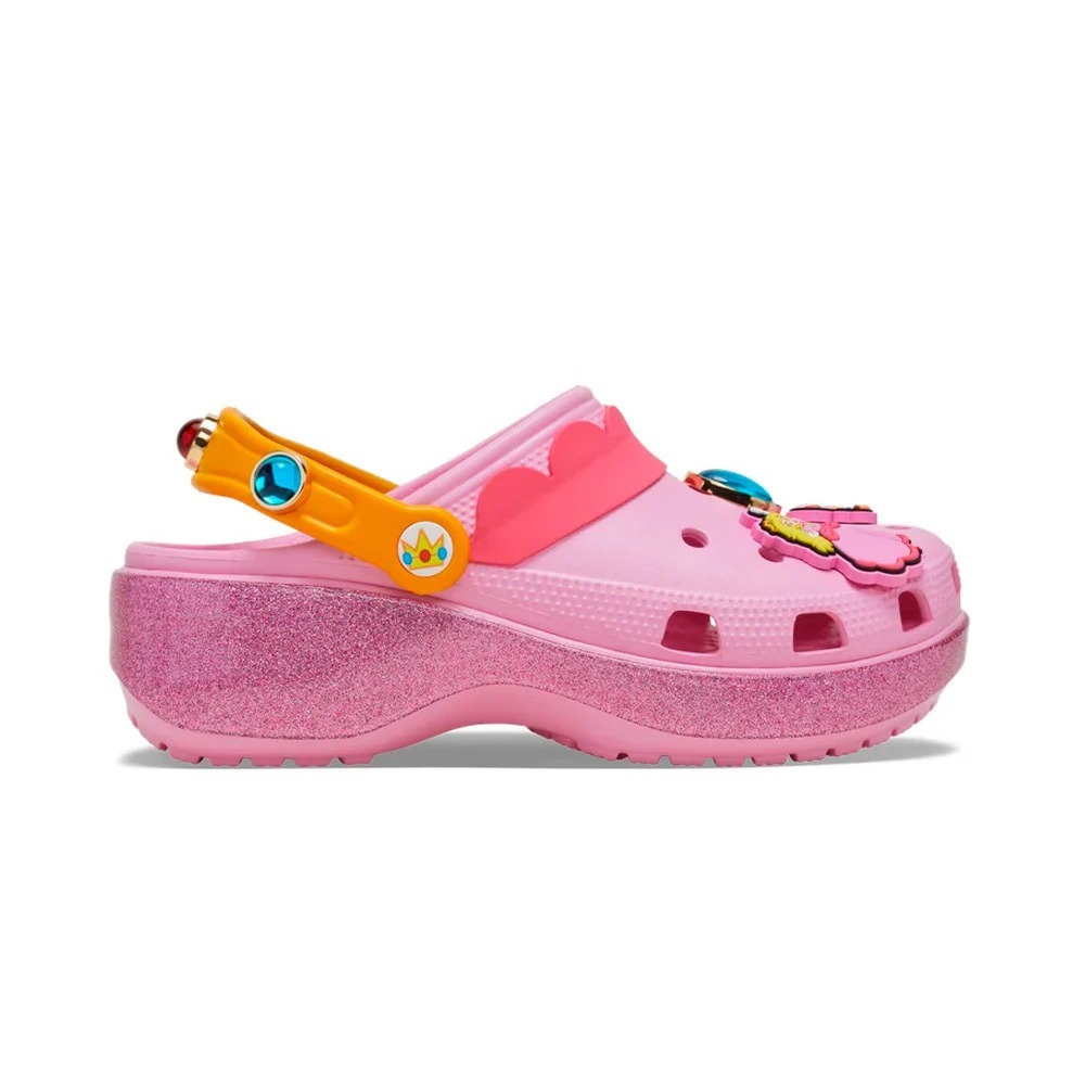 Super Mario x Crocs Classic Platform Clog Princess Peach Pink — 34 / 35 / 36 / 37 / 38 / 39, Novo