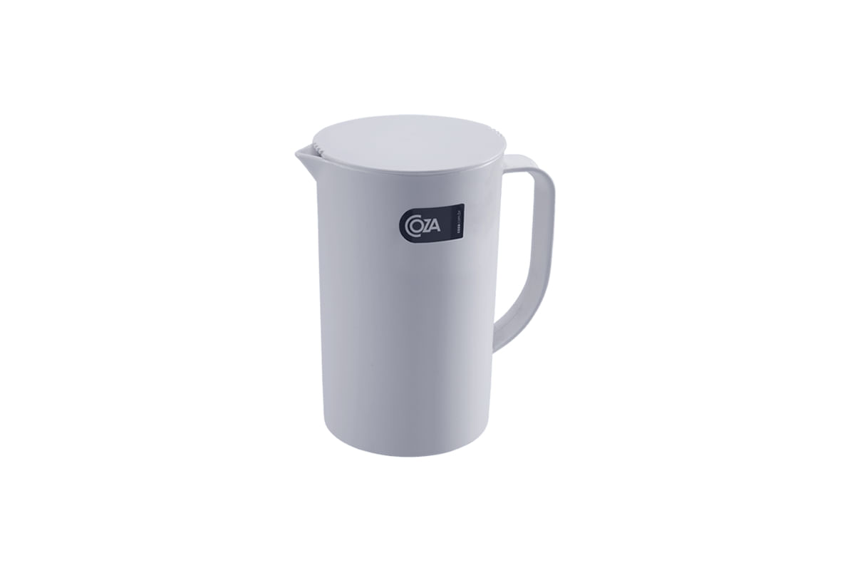 Jarra com tampa Casual 15 x 10,7 x 17,9 cm 1 L Branco