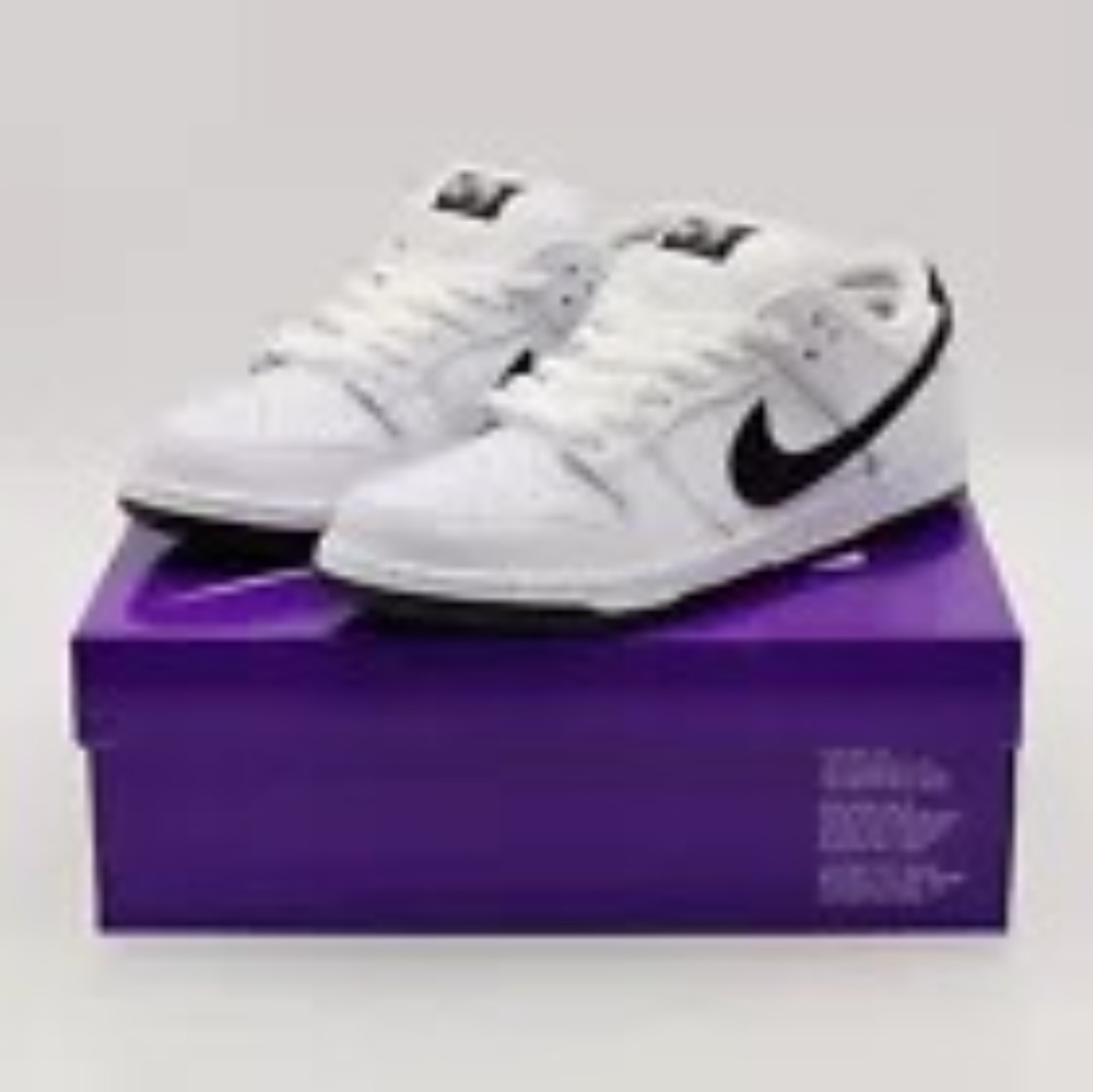 Nike SB Dunk Low Pro White Black — 37, Novo