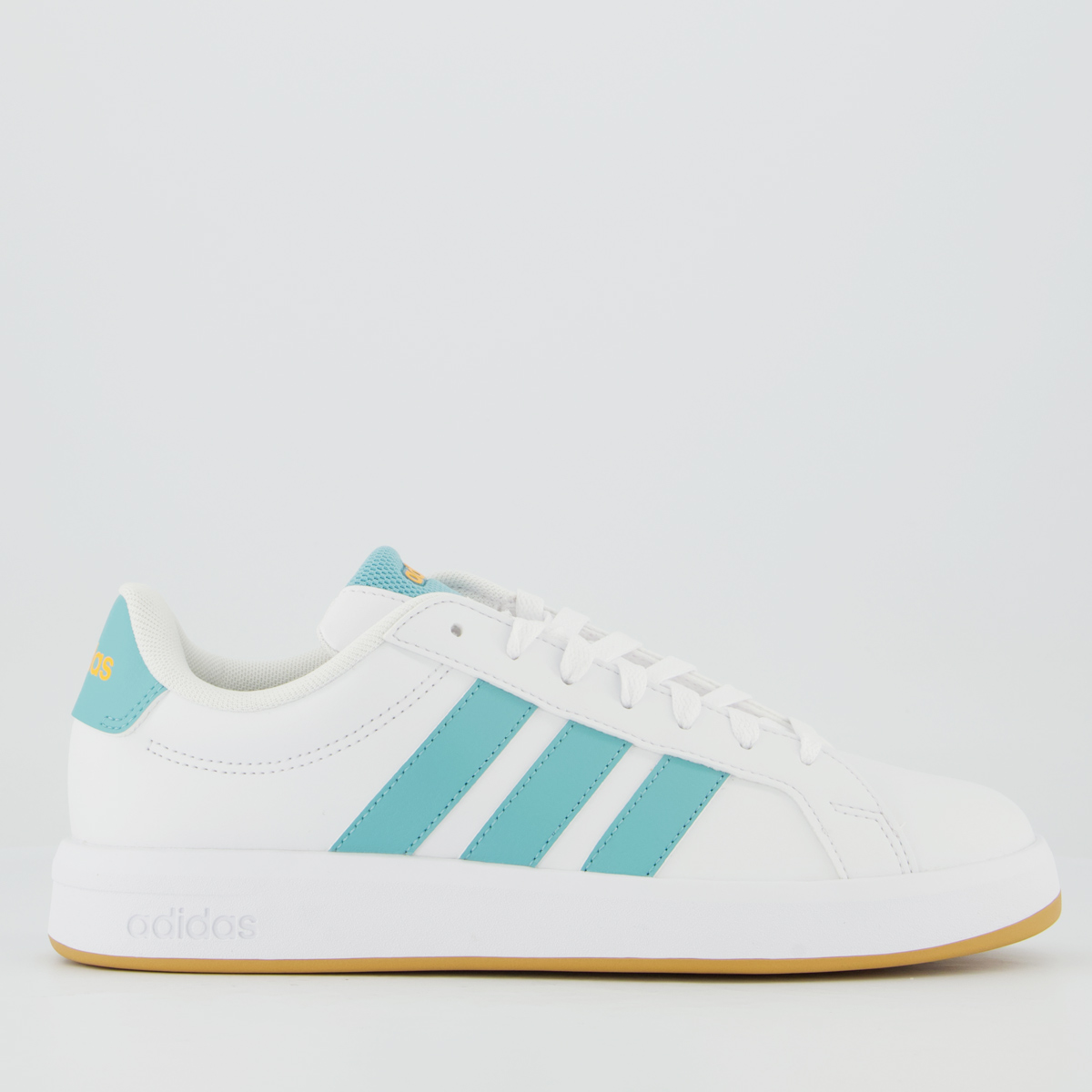 Tênis Adidas Grand Court 3.0 Juvenil Branco e Verde