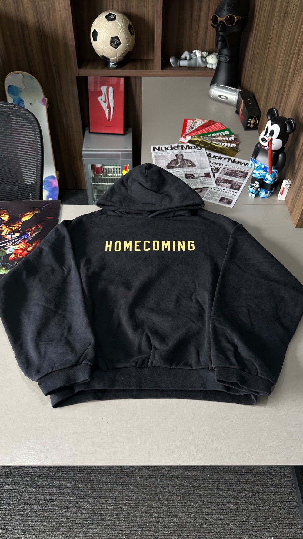 Moletom Fear of God Essentials Heavy Fleece Homecoming Black — G, Novo