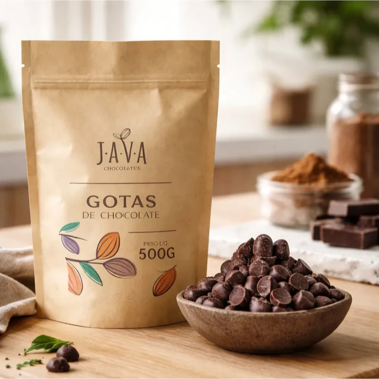 GOTAS de chocolate 70% cacau INTENSO - 500g