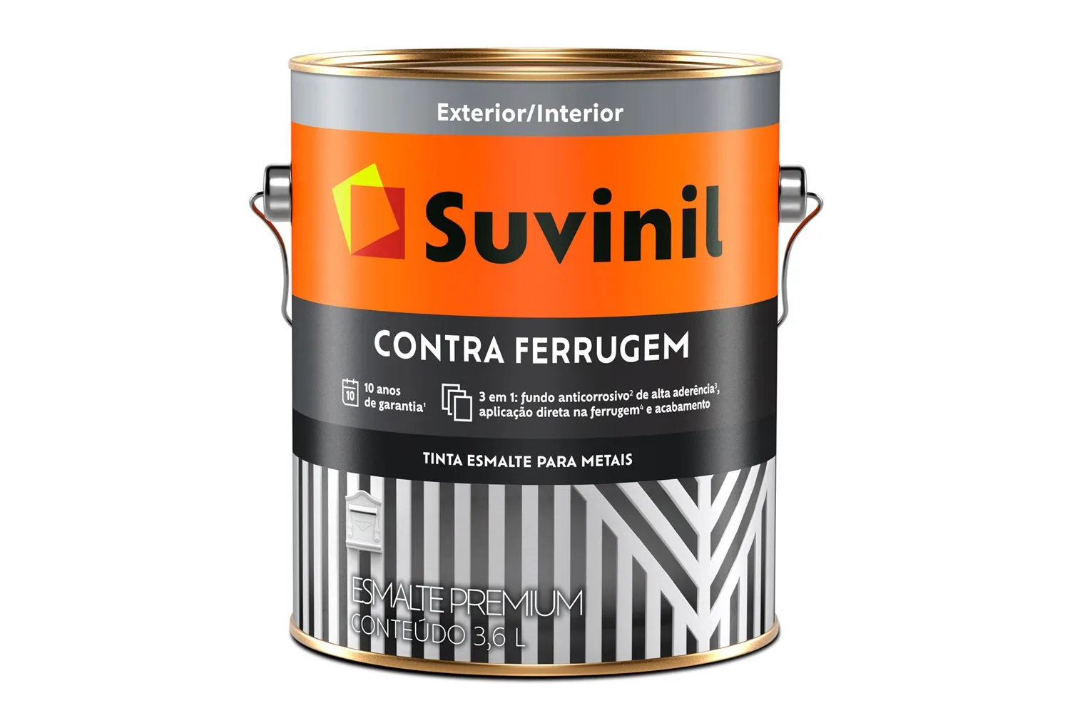 ESMALTE PR COR E PROT CONTFER BRI CZ ESC 3,6L SUVINIL