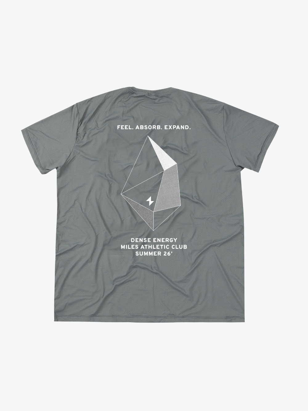 Camiseta Miles Athletic Club Running Dense Gray — PP / P, Novo