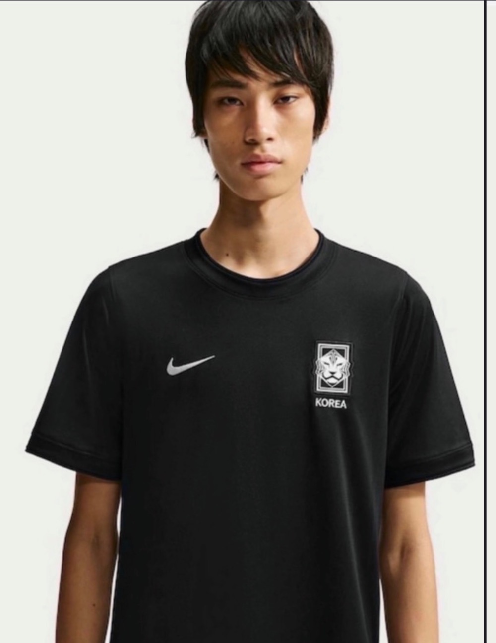 PEACEMINUSONE x South Korea x Nike Camiseta KFA Academy Pro Football Black — XG, Novo