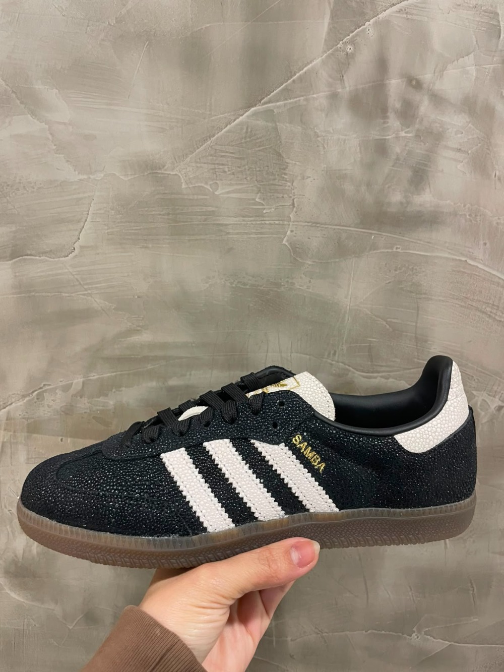 adidas Samba OG Core Black Cloud White — 34 / 35 / 36 / 37 / 38 / 39, Novo