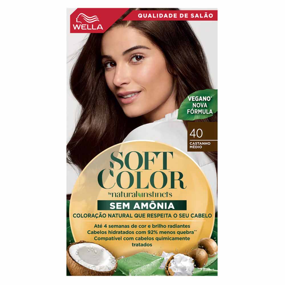 Coloração Wella Soft Color - Tons Castanhos — Castanho Médio 40