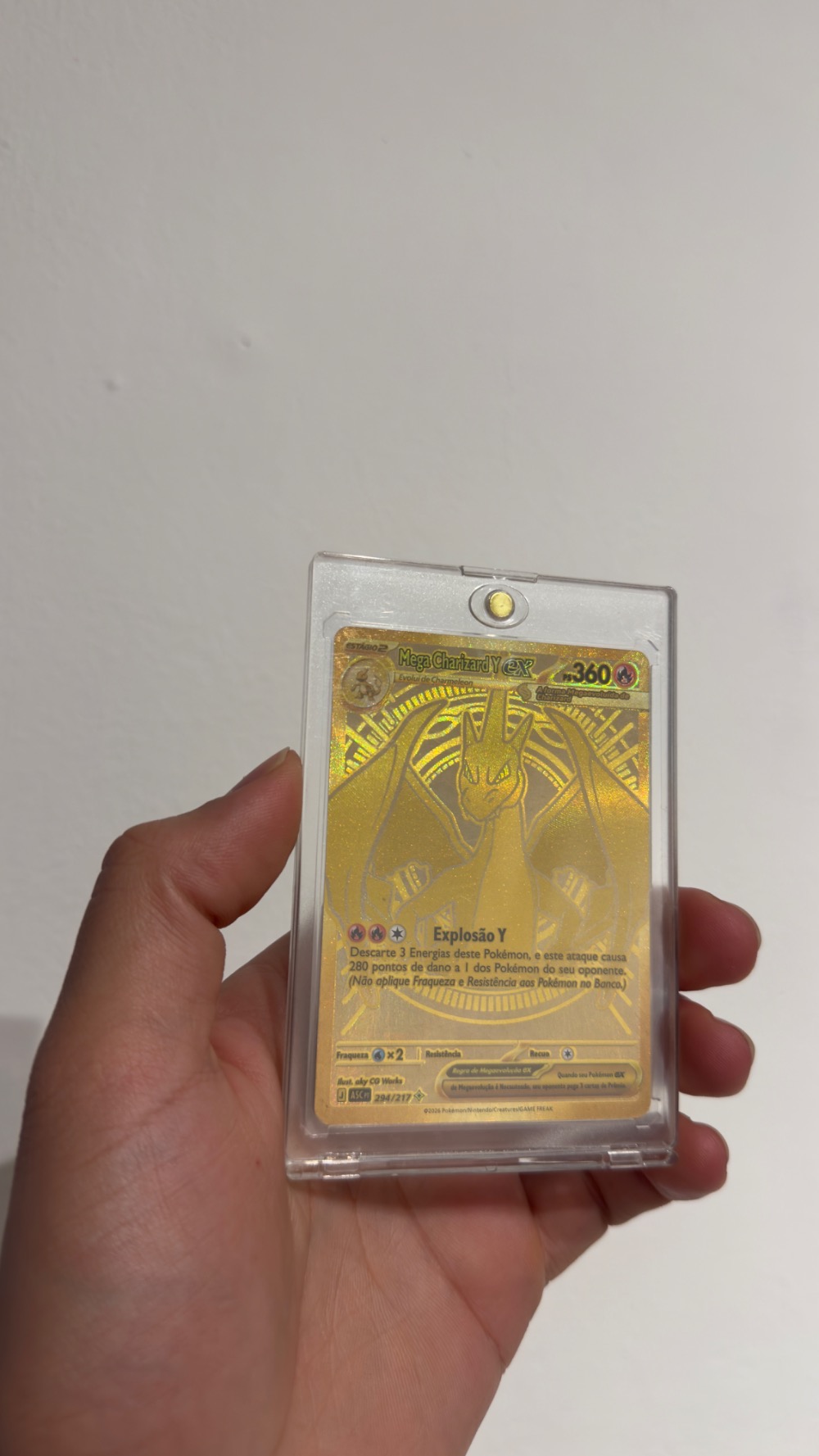 Mega Charizard Y ex (294/217) Heróis Excelsos Pokémon TCG — Near Mint, Novo