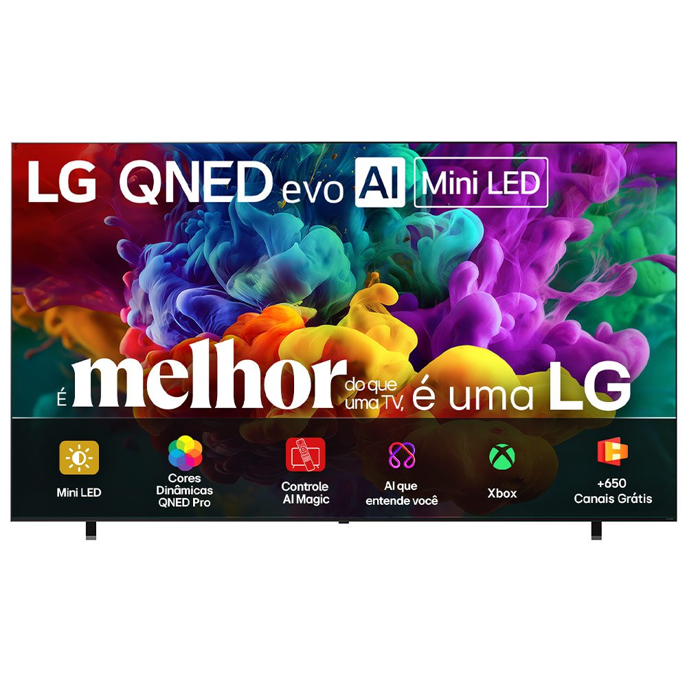 Smart TV LG QNED evo Mini LED AI 4K QNED85 100" Polegadas 2026