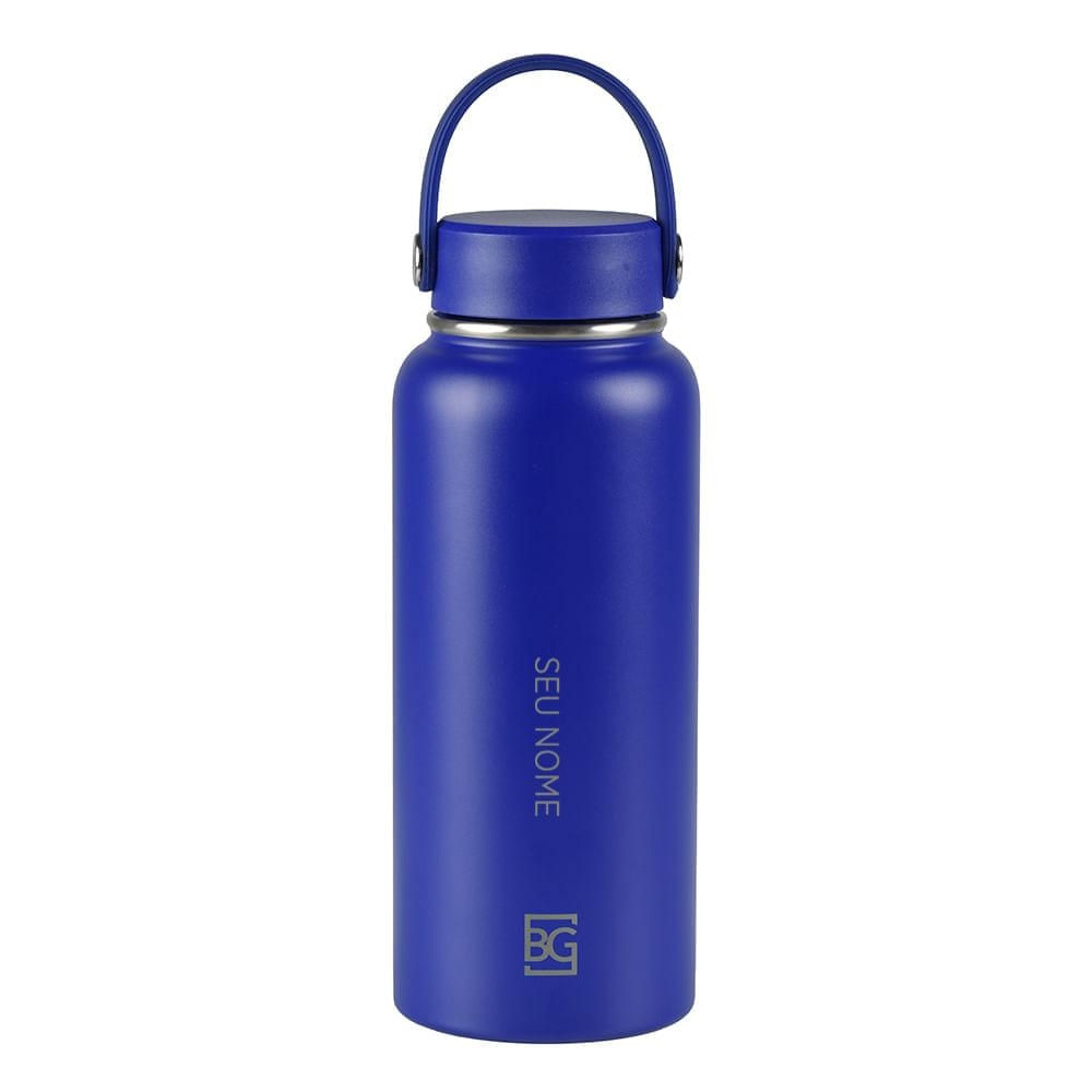 Garrafa Térmica Dual com Alça 900ml Azul U / Azul