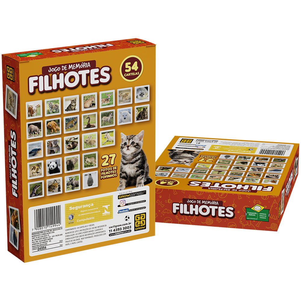 Foto 2 de Jogo de Memória Filhotes