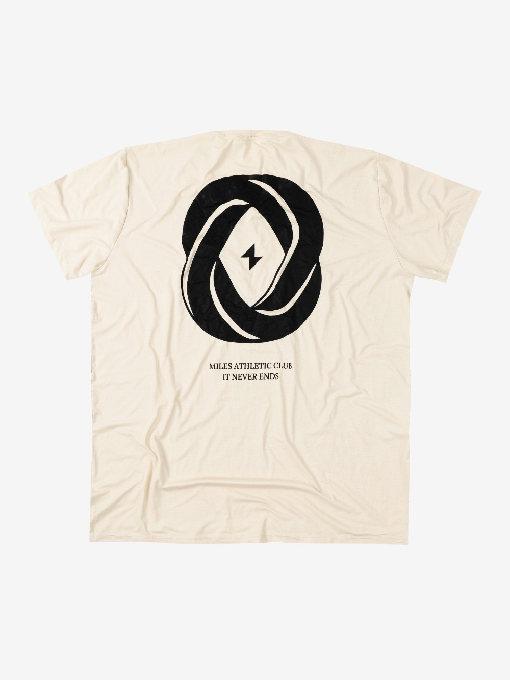 Camiseta Miles Athletic Club Running Off Ends Cream — P, Novo