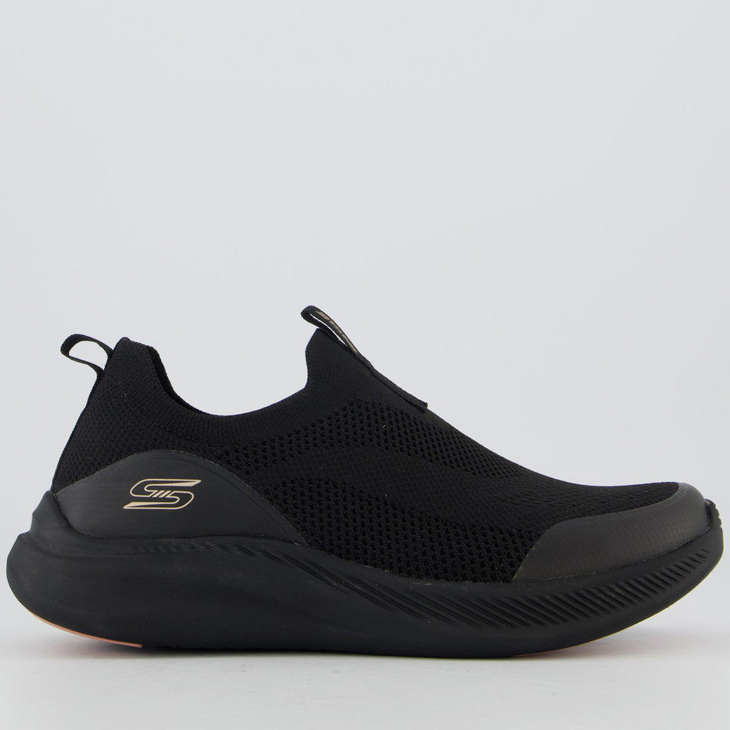 Tênis Skechers Bobs Moda Flex Feminino Preto