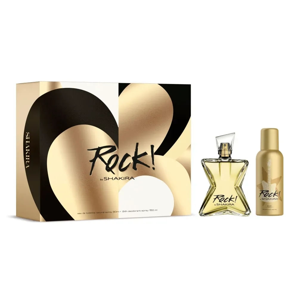Kit Shakira Rock Eau De Toilette 80ml + Desodorante Spray 150ml