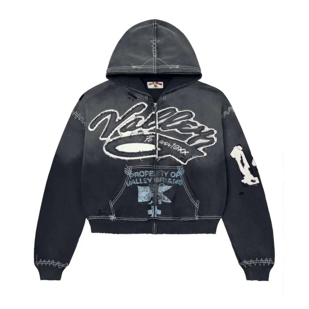 Moletom Vale Lives Forever Zip Up Religion Black — G, Novo