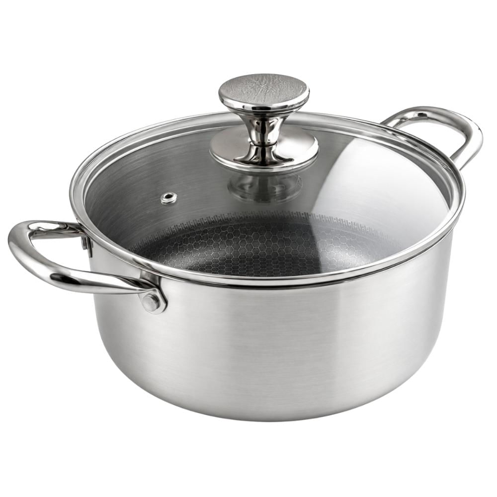 Panela Caçarola 24cm Aço Inox Gás Indução Baker's Secret