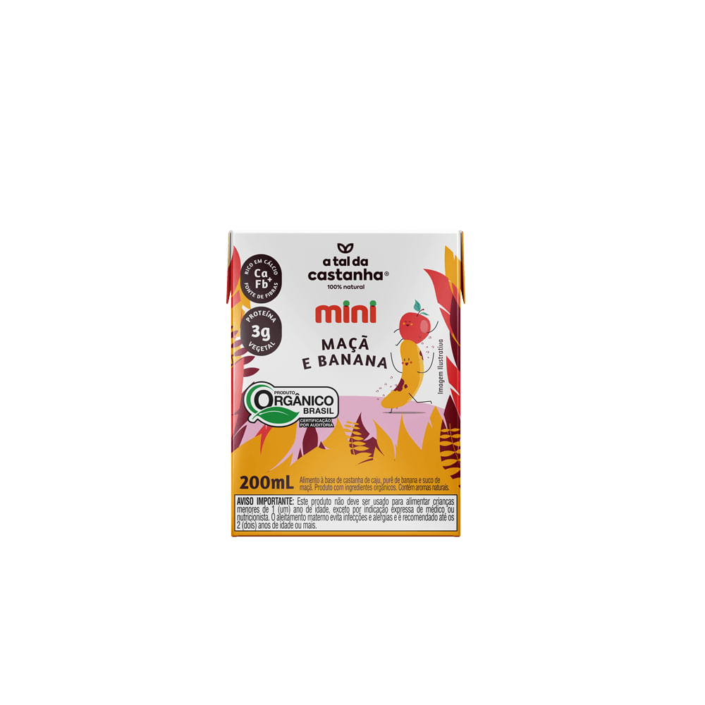 Mini Maçã e Banana 200 ml - A Tal da Castanha