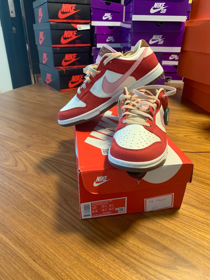 Foto 2 de Nike Dunk Low Sail and Sport Red — 40, Novo