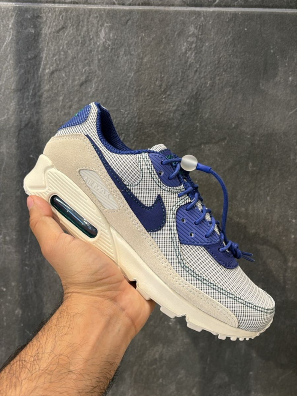 Nike Air Max 90 Coconut Milk Deep Royal Blue — 37 / 38 / 39 / 40 / 42 / 43 / 44, Novo