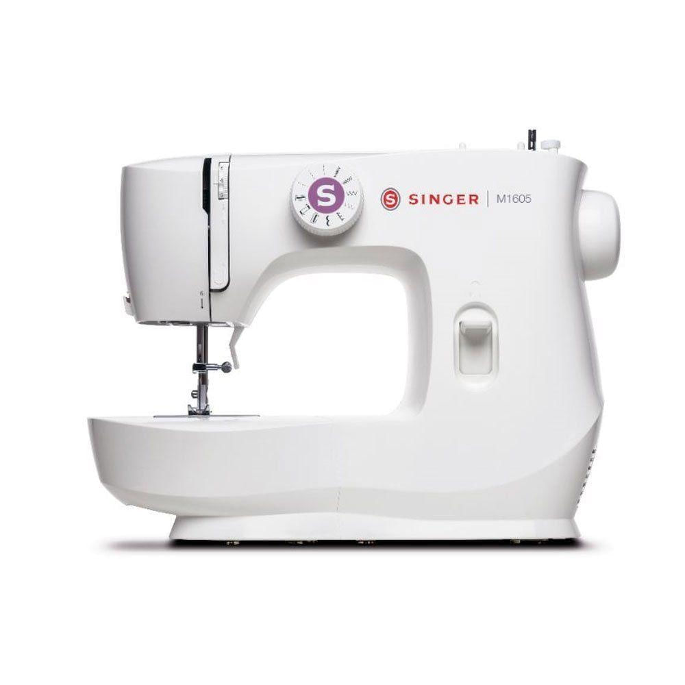 Máquina de Costura Mecânica Doméstica Singer M1605 com 6 Pontos Branco 220V