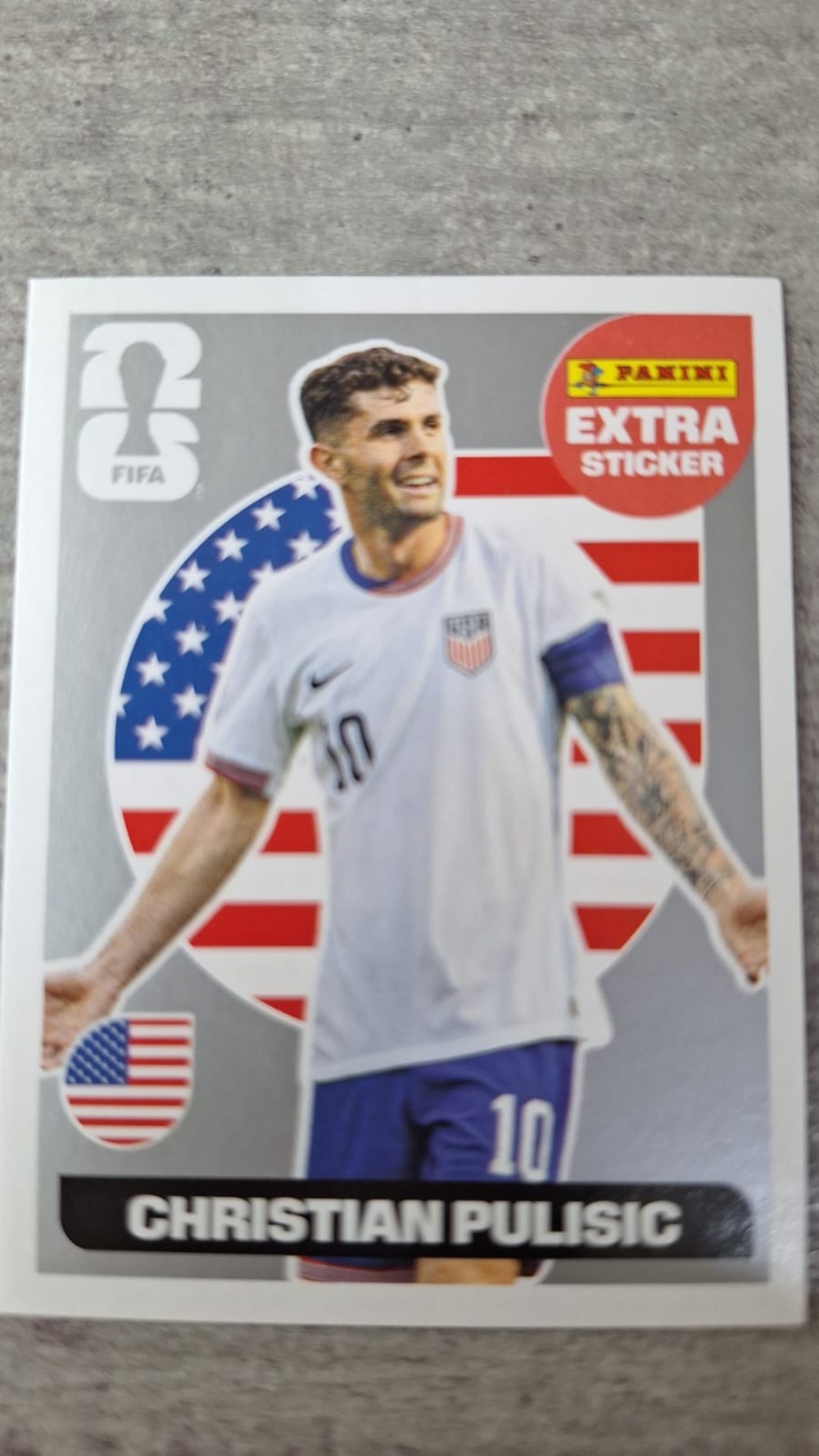 Figurinha Panini Christian Pulisic Legend Prata FIFA World Cup 2026 — Near Mint, Novo