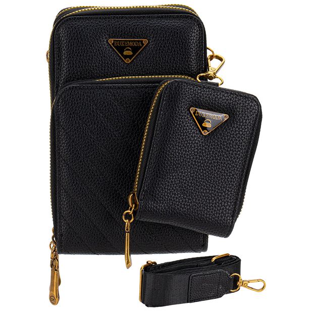Bolsa Feminina Transversal H.E H2017 PRETO