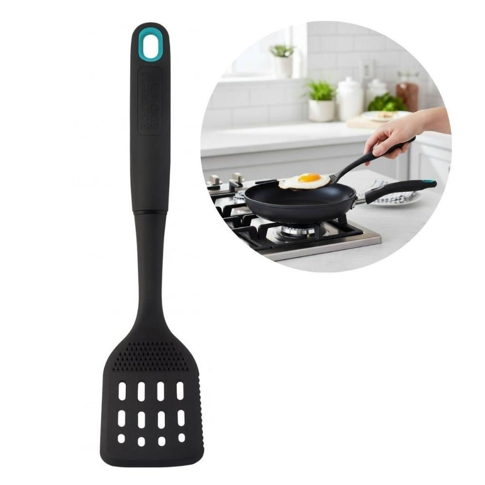 Espátula Vazada em Nylon Utensílio Multiuso Cozinha Lasanha
