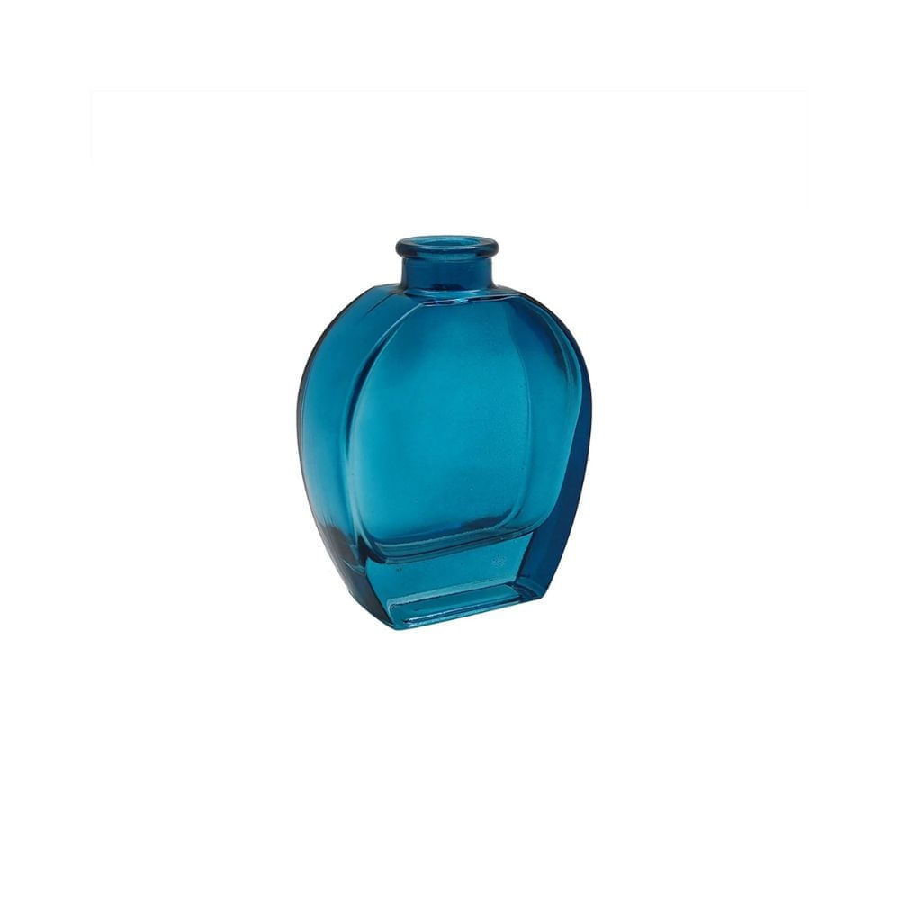 VASO DECOR VIDRO AZUL 10.3X8X3.2CM - BTC